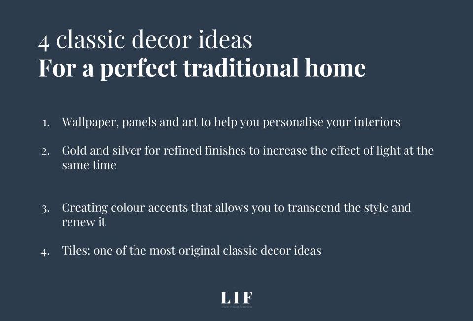 4 classic decor ideas