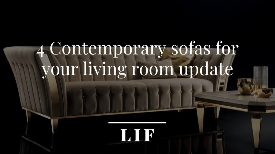 4 Contemporary sofa for your living room update