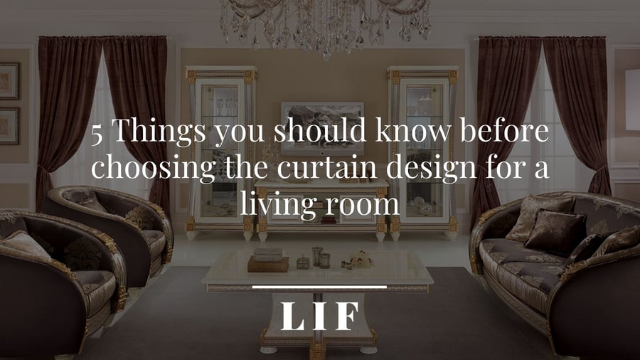 Choosing the curtain design for a living room
