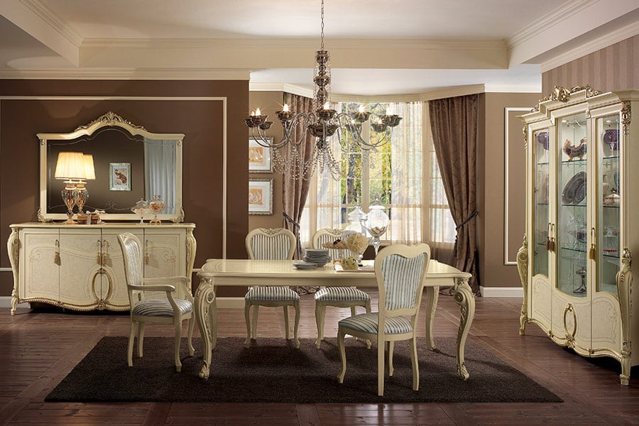 Dining room furnishing: 7 useful tips for neo-classical Italian style 2