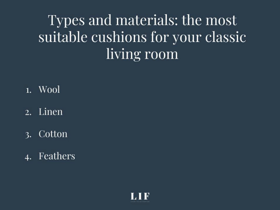 How to choose the right pillows for a classic living room 2