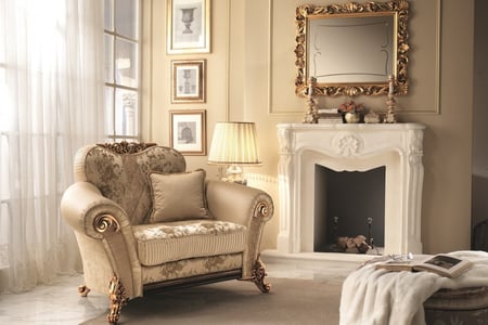 klassieke Italiaanse woonkamer stijl: hoe een ruimte elegant te versieren 5