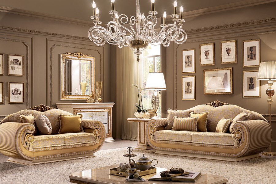 Italian classic furniture company leonardo living room