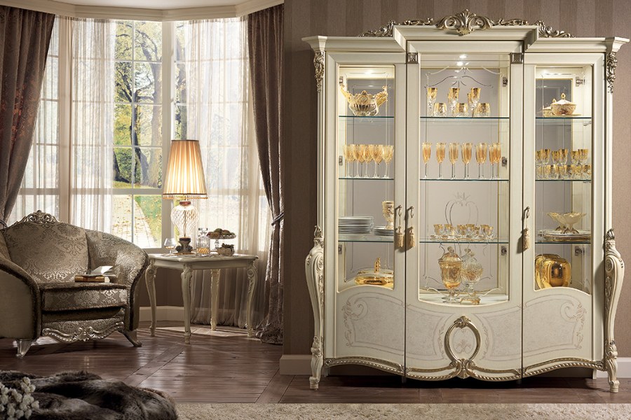 Italian classic furniture company tiziano living room cabinet