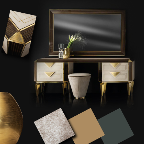 Contemporary Bedroom Moodboards: The Diamante Collection