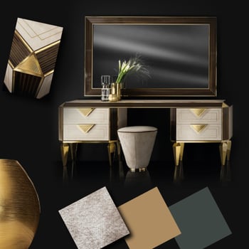 Contemporary Bedroom Moodboard Diamante Collection