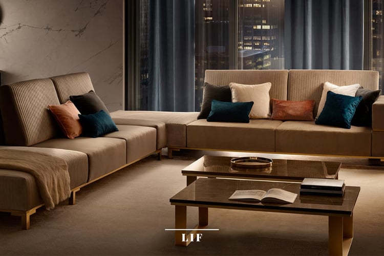 Contemporary sofas for living room: Essenza collection