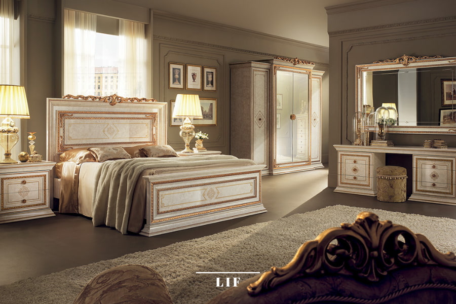 Arredoclassic neoclassical bedroom: Leonardo collection