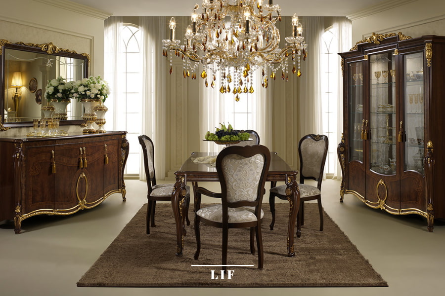 Neoclassical dining table: how to choose the best one for your dining room. Donatello collection