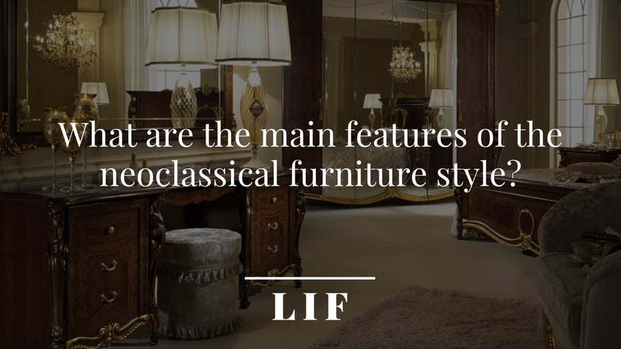 Neoclassical furniture style: main features