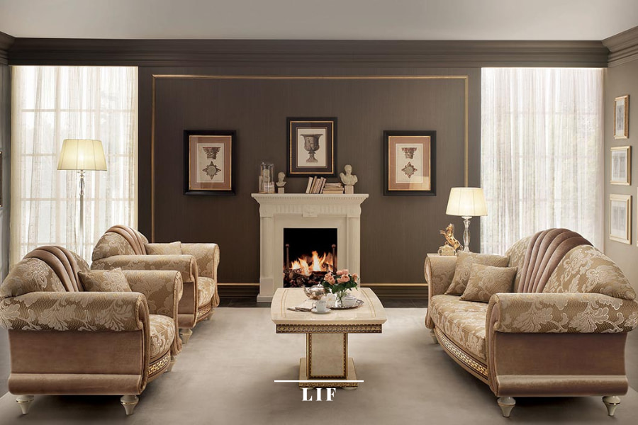The elegance of a neoclassical style sofa the Arredoclassic