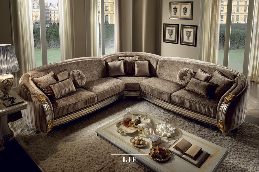 The elegance of a neoclassical style sofa: the Arredoclassic Liberty collection
