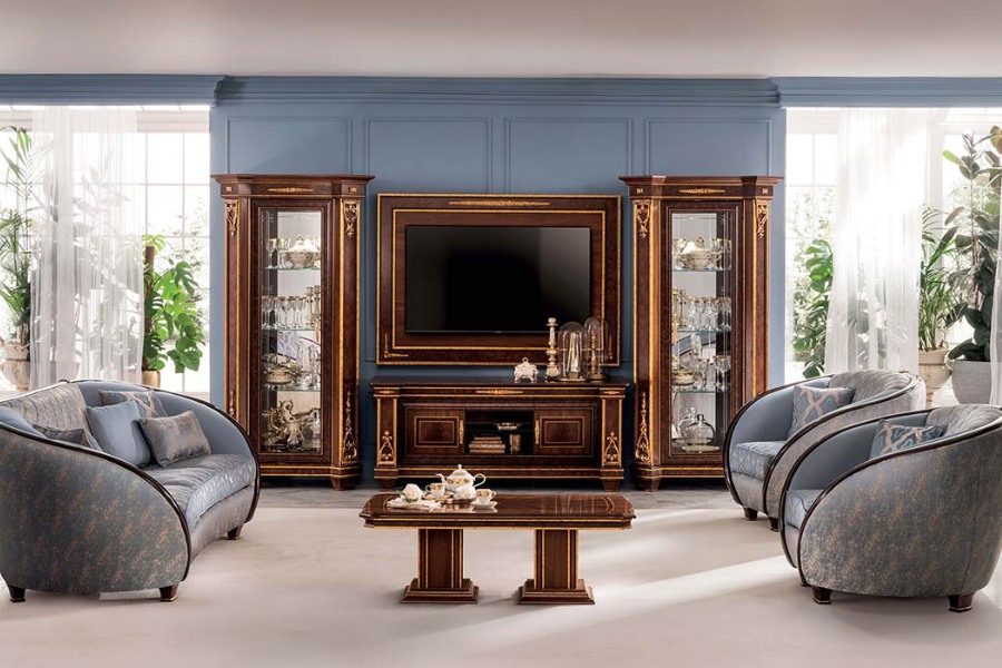 Furnish your classic Italian style living room with an elegant Arredoclassic collection 1