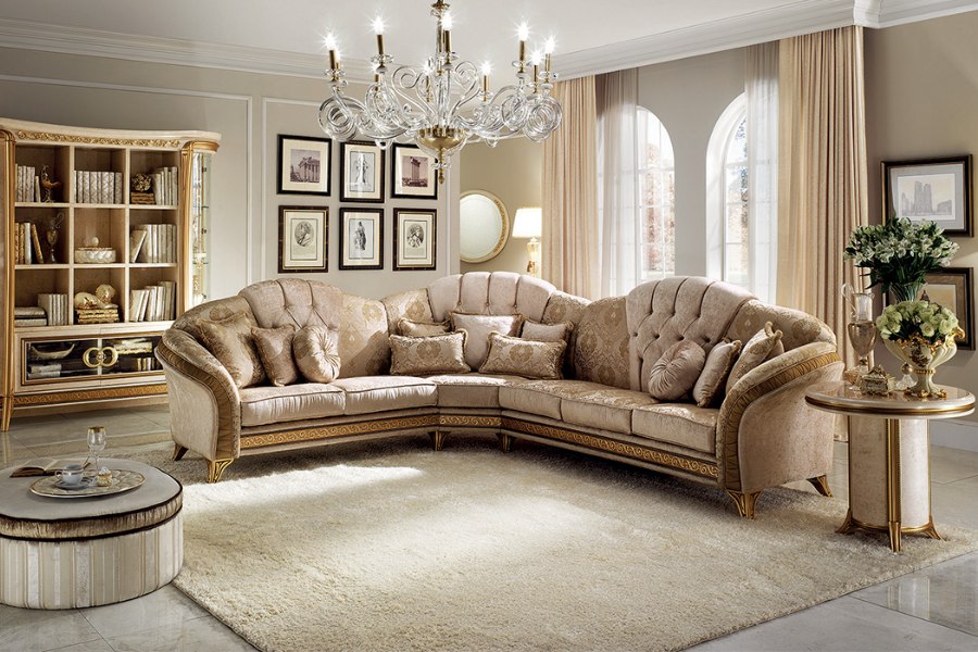Furnish your classic Italian style living room with an elegant Arredoclassic collection 4