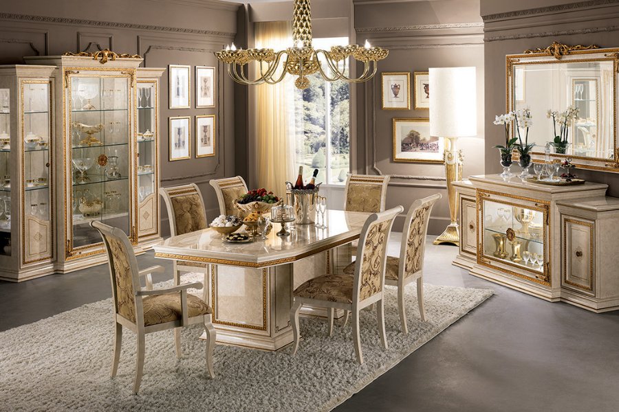 Dining room furnishing: 7 useful tips for neo-classical Italian style 4