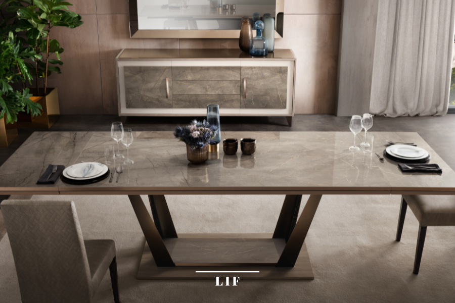 How to choose a dining table: Ambra collection