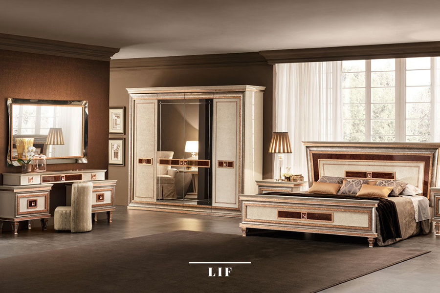 Luxury bedroom ideas: how to design it with an elegant classic style. Dolce Vita collection