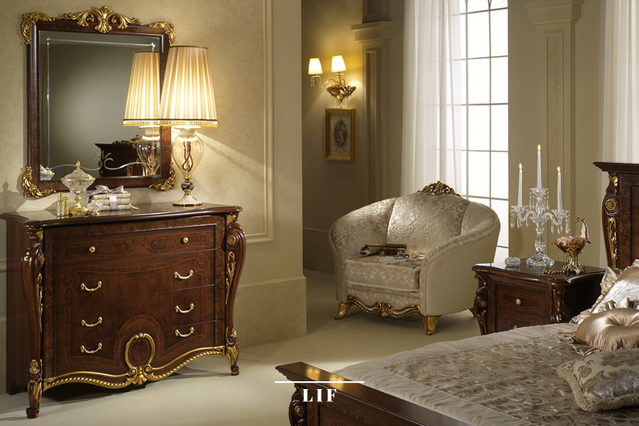 Luxury bedroom ideas: how to design it with an elegant classic style. Donatello collection