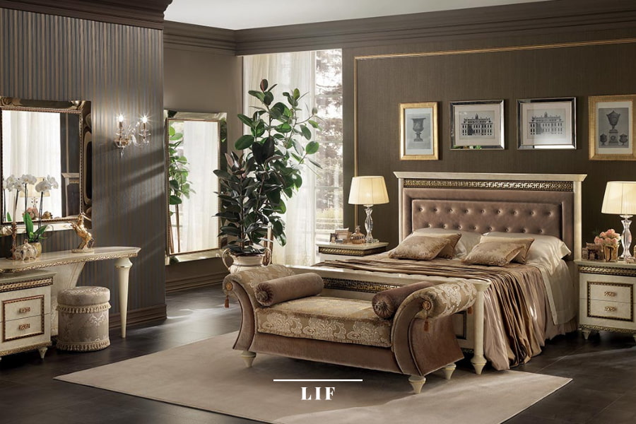 Luxury bedroom ideas: how to design it with an elegant classic style. Fantasia collection