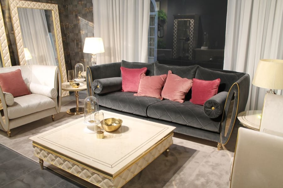 How to combine contemporary and glamorous living room furniture styles with Adora 3