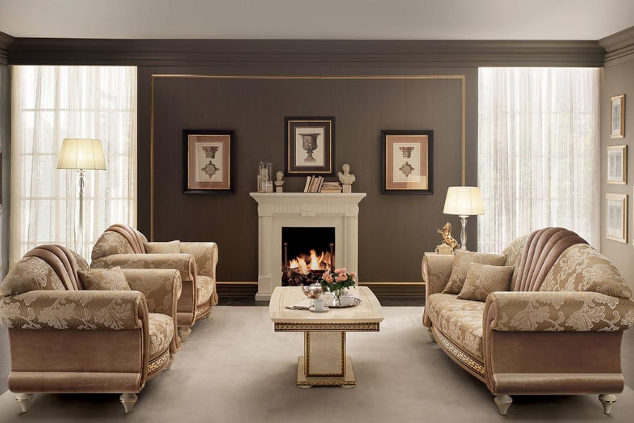 Classic Italian living room furniture: secrets to create a luxurious space